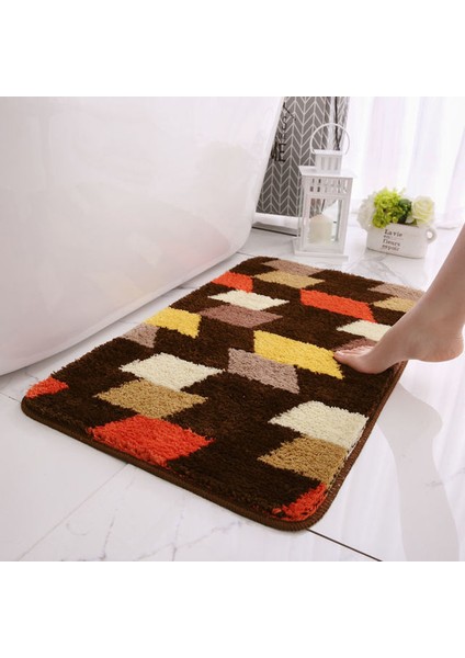 Banyo Paspasları-Sarı 40X60CM Banyo Paspas Emici Zemin Mat Küvet Kaymaz Halı Mutfak Banyo Giriş Paspası Için Mikrofiber Halı Zemin Için Paspas (Yurt Dışından)