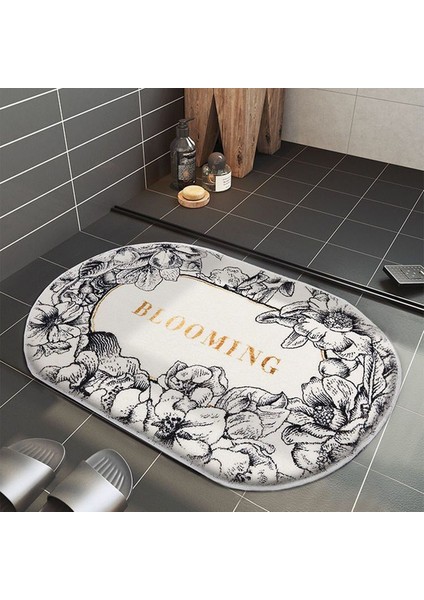 Renk B 80X100CM Ins Stil Banyo Paspas Yumuşak Emici Banyo Duş Mat Kaymaz Halı Zemin Halı Oturma Odası Balkon Giriş Alanı Halıları 4 Boyut (Yurt Dışından)