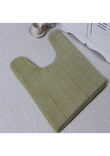 Yeşil 2 U-Şekilli Su Emici Köpük Banyo Paspasları Tuvalet Paspas Banyo Mercan Polar Halı Kilim Kaymaz Zemin Tuvalet Ev Dekor Ev (Yurt Dışından) indirimleri