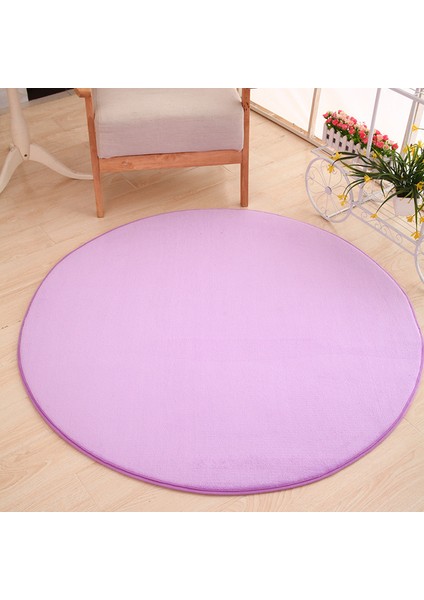Renk 8 Çap Yaklaşık 160 cm 1 Adet Banyo Halısı Büyük Boy Yuvarlak Katı Mercan Polar Banyo Paspas Halısı 1 Adet Kaymaz Tuvalet Wc Mat Yumuşak Yatak Odası Halısı Tappeto Bagno (Yurt Dışından)