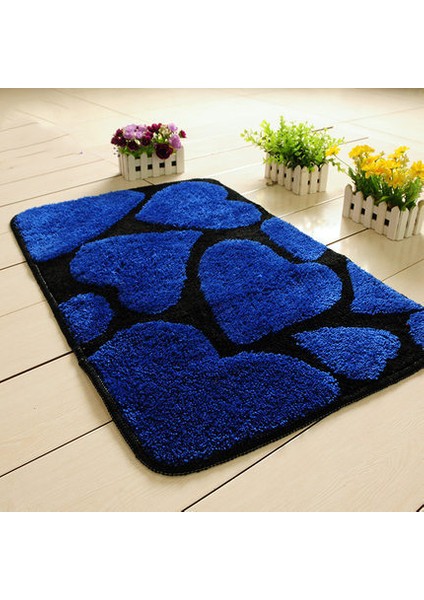 Lan 2 Yaklaşık 50X80CM Yuvarlak Tasarım Banyo Paspasları, Silp Banyo Halı Seti ve Kilim, Tuvalette Kapı Yolu Halısı, Banyo ve Tuvalet Için Zemin Banyo Paspasları (Yurt Dışından)