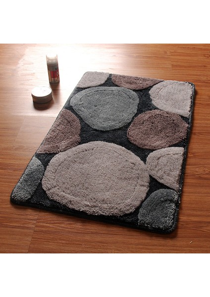 Lan 2 Yaklaşık 50X80CM Yuvarlak Tasarım Banyo Paspasları, Silp Banyo Halı Seti ve Kilim, Tuvalette Kapı Yolu Halısı, Banyo ve Tuvalet Için Zemin Banyo Paspasları (Yurt Dışından) fiyatları
