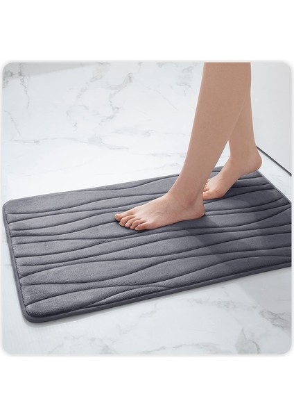 Lacivert 43CMX119CM Homaxy Bellek Köpük Banyo Tuvalet Banyo Paspas Kaymaz Emici Mutfak Halı Oturma Odası Yatak Odası Ev Dekoratif Ayak Halı (Yurt Dışından) fiyatları