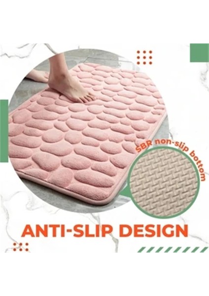 Mavi 40X60 cm Banyo Paspasları Süper Emici Zemin Mat Yıkanabilir Halı Halı Kaymaz Zemin Mat Rahat Esnek Modern Basit Kapı Dekor (Yurt Dışından) modelleri