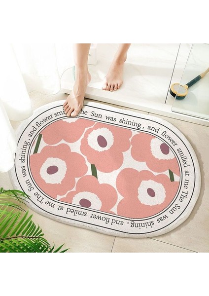 Renk F 50X80CM Ins Stil Banyo Paspas Yumuşak Emici Banyo Duş Mat Kaymaz Halı Zemin Halı Oturma Odası Balkon Giriş Alanı Halıları 4 Boyut (Yurt Dışından)
