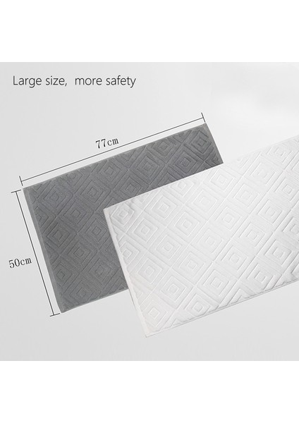 Mavi 60X40CM Lüks Jakarlı Kalınlaştırılmış Pamuklu Banyo Paspası - Otel Için Emici Zemin Havlusu, Spa - Banyo Halısı, Yumuşak Kaymaz Banyo Paspası ve Halı (Yurt Dışından)