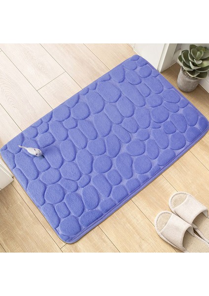 J 40X60 cm 60X40 cm Arnavut Kaldırımı Banyo Banyo Paspas Ayak Mat Kabartmalı Taş Bellek Köpük Işlemeli Banyo Emici Kaymaz Zemin Mat (Yurt Dışından)