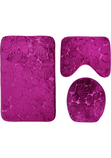 Gri Kalp Zeegle Halı Banyo Paspas Mikrofiber Banyo Paspasları Seti Tuvalet Halıları Kaymaz Paspaslar Banyo Halıları Seti Tuvalet Kapağı Kapağı Duş Halısı (Yurt Dışından) fiyatları