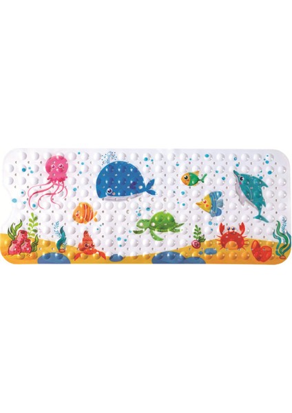 Deniz Altında Yüzmek 100X40 cm 100*40 cm Çocuk Küvet Paspas Deniz Dibi Desen Çocuk Banyo Paspas Baskılı Uzatılmış Pvc Banyo Paspas Çocuklar Için Karikatür Zemin Mat (Yurt Dışından) modelleri