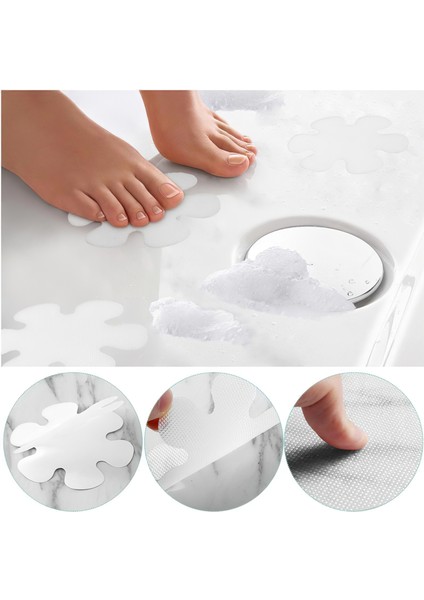 Çiçek Şekli 12 Adet 20X2X0.075 cm Kaymaz Küvet Etiket Kaymaz Banyo Çıkartmaları Duş Şeridi Kendinden Yapışkanlı Çıkartmalar Banyo Küvet Zemin Ev Merdiven Mutfak (Yurt Dışından) fiyatları