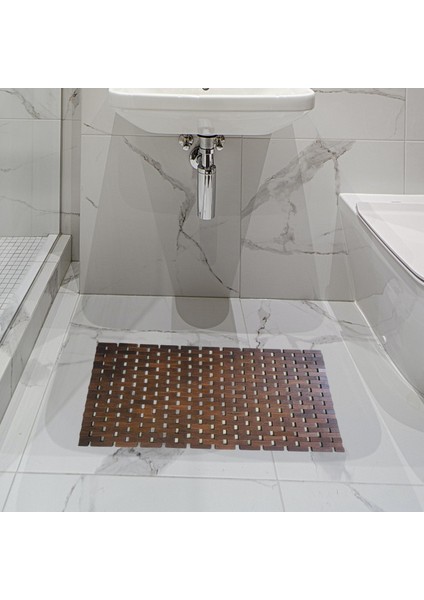 Kahverengi Banyo Paspası Kaymaz Mutfak Halısı, Bambu Ahşap Banyo Paspası, Sauna Zemin Yüzme Duşu Ev Spa Için Banyo Paspas Zemin Mat Duş (Yurt Dışından) fiyatları