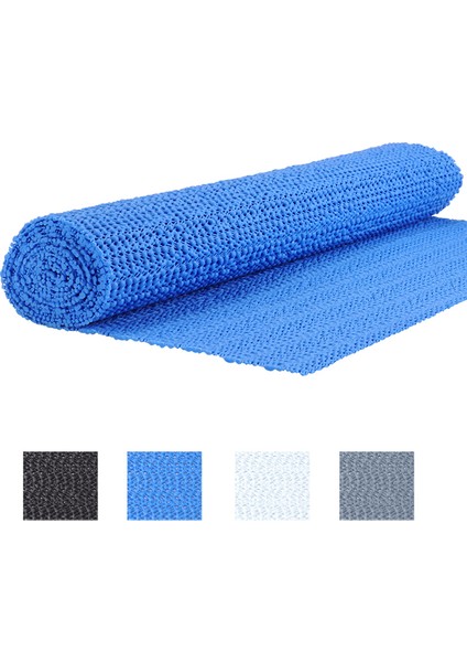 Mavi 1 Rulo 150 cm * 30 cm Ev Mat Pvc Köpük Kaymaz Ped Zemin Mat Izgara Banyo Paspas Raf Astarı Dıy Mat Kaymaz Mat (Yurt Dışından)