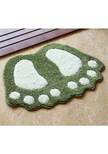 Renk 3 Yaklaşık 48X67CM Ayak Baskı Banyo Paspasları, Kaymaz Banyo Halısı, Mat Tuvalet Tapete Para Banheiro, Banyo Halısı Banyo Pedi Halıları, Mikrofiber Mini Paspaslar (Yurt Dışından)