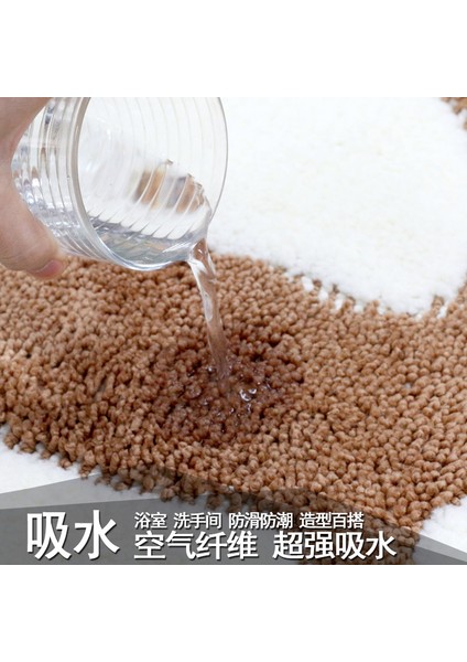 Renk 3 Yaklaşık 48X67CM Ayak Baskı Banyo Paspasları, Kaymaz Banyo Halısı, Mat Tuvalet Tapete Para Banheiro, Banyo Halısı Banyo Pedi Halıları, Mikrofiber Mini Paspaslar (Yurt Dışından) indirimleri