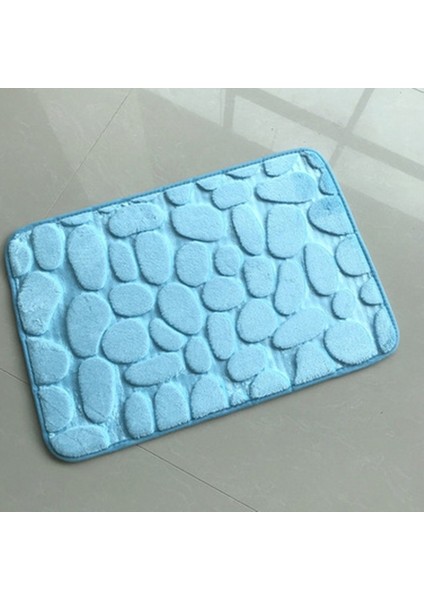 S2 40X60CM Gök Mavisi Ev Yavaş Ribaund U-Şekilli Su Emici Paspaslar Banyo Tuvalet Paspasları Mutfak Paspasları Tuvalet Paspasları Tuvalet Aksesuarları (Yurt Dışından)