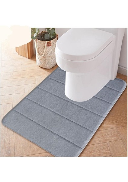 S2 40X60CM Gök Mavisi Ev Yavaş Ribaund U-Şekilli Su Emici Paspaslar Banyo Tuvalet Paspasları Mutfak Paspasları Tuvalet Paspasları Tuvalet Aksesuarları (Yurt Dışından) modelleri