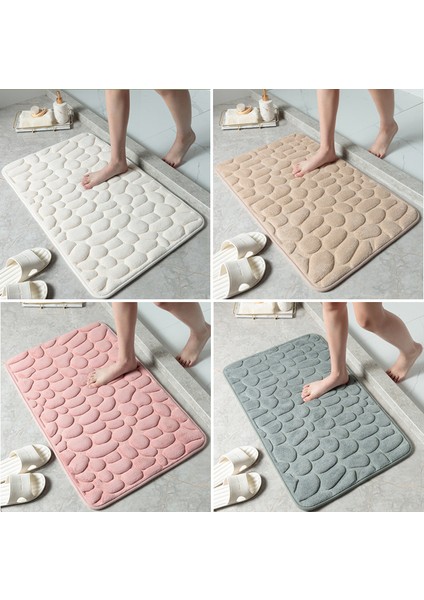 Pembe 50X80 cm Ev Arnavut Kaldırımı Kabartmalı Kapı Halı Kapı Mat Banyo Basit Rüzgar Emici Ayak Mat Banyo Kaymaz Mat Yer Mat. (Yurt Dışından) fiyatları