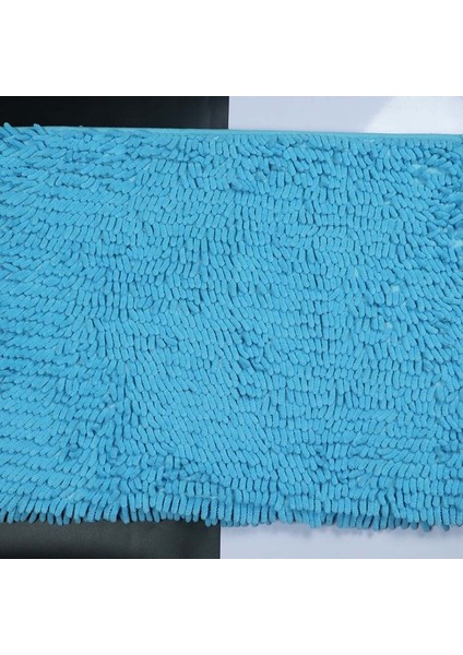 Açık Mavi 40X60 cm 16X24 Inç Yinzam Lüks Banyo Paspas Dekorasyon Kaymaz Banyo Halısı Süper Su Emici Şönil Halı Duş Için Ayak Paspasları (Yurt Dışından)