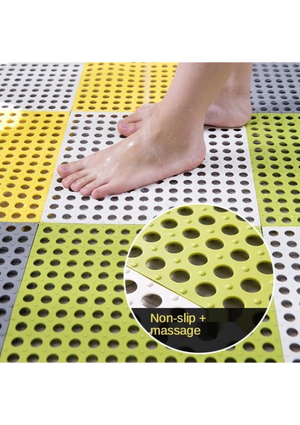 Açık Mavi-2 30X30 cm 12 Adet Kaymaz Banyo Paspasları Banyo Halısı Pvc Örgü Yumuşak Plastik Kaymaz Mat Ayak Masajı Tuvalet Ekleme Zemin Mat Duş Mat (Yurt Dışından) modelleri
