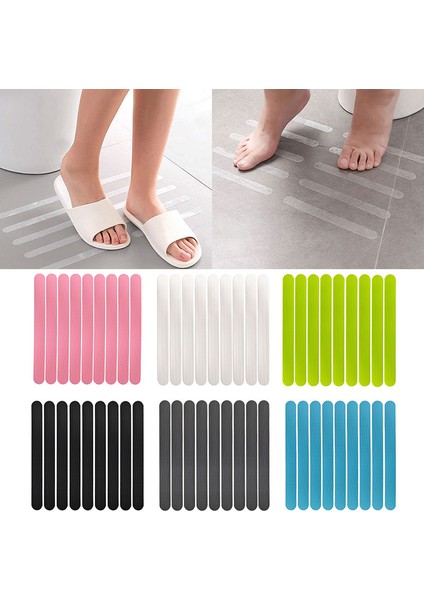 B-BLACK24PCS 6/12/24/36/48 Adet Kaymaz Şeritler Renkli Duş Çıkartmaları Renkli Kaymaz Banyo Güvenlik Şeritleri Küvet Duş Merdiven Zemin (Yurt Dışından) fiyatları
