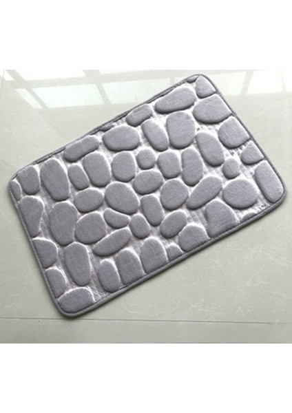 S2 40X60CM Gri Ev Yavaş Ribaund U-Şekilli Su Emici Paspaslar Banyo Tuvalet Paspasları Mutfak Paspasları Tuvalet Paspasları Tuvalet Aksesuarları (Yurt Dışından)