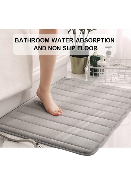 B 40X60CM Ev Banyo Paspas Kaymaz Banyo Halısı Yumuşak Mercan Polar Bellek Köpük Halı Mat Mutfak Tuvalet Zemin Dekor Yıkanabilir 10 Renkler 2023 (Yurt Dışından) fiyatları
