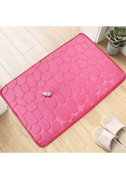 G 40X60 cm 60X40 cm Arnavut Kaldırımı Banyo Banyo Paspas Ayak Mat Kabartmalı Taş Bellek Köpük Işlemeli Banyo Emici Kaymaz Zemin Mat (Yurt Dışından)