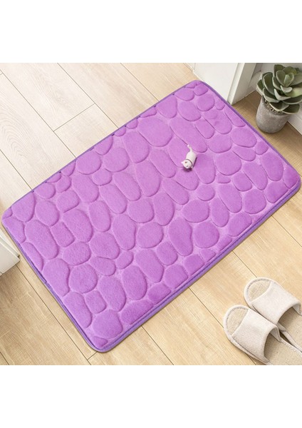 G 40X60 cm 60X40 cm Arnavut Kaldırımı Banyo Banyo Paspas Ayak Mat Kabartmalı Taş Bellek Köpük Işlemeli Banyo Emici Kaymaz Zemin Mat (Yurt Dışından) fırsatları