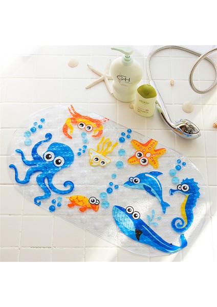 N 38X69 cm 12 Renk Karikatür Kaymaz Banyo Paspas Pvc Duş Banyo Paspas Çocuklar Için Ev Vantuz Drenaj Banyo Halısı Küvet Paspas (Yurt Dışından) fiyatları