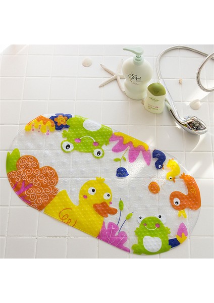 N 38X69 cm 12 Renk Karikatür Kaymaz Banyo Paspas Pvc Duş Banyo Paspas Çocuklar Için Ev Vantuz Drenaj Banyo Halısı Küvet Paspas (Yurt Dışından) fırsatları