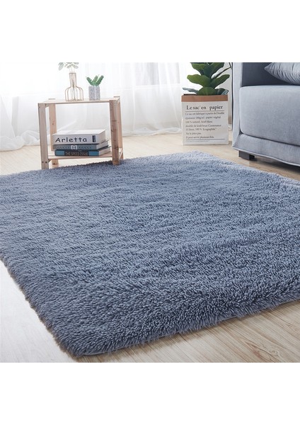 Gri Mor Yaklaşık 50X80 cm Yumuşak Peluş Banyo Halı Yatak Odası Başucu Ayak Mat Düz Renk Su Emme Halı Kalınlaşmak Kaymaz Banyo Paspas Zemin Halı (Yurt Dışından) indirimleri