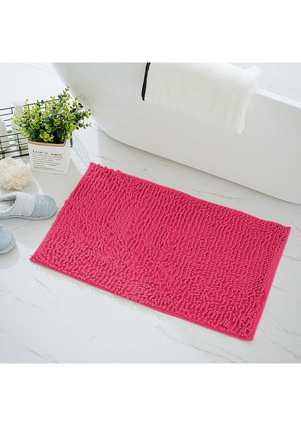 Gül Kırmızı 70X140 cm Kaymaz Banyo Paspas Yumuşak Rahat Tüylü Dayanıklı Banyo Halısı Banyo Için Peluş Halı Küvetler Için Yağmur Duşları ve Lavabo Altında (Yurt Dışından)