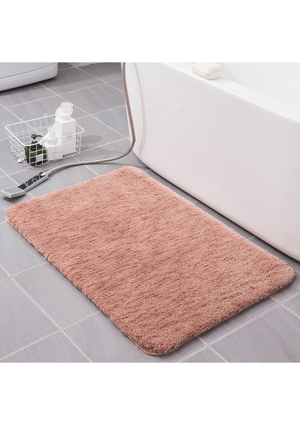 Cilt Pembe 40X120 cm Mikrofiber Banyo Paspas Süper Emici Banyo Halıları Kilim Küvet Zemin Mat Paspas Duş Odası Tuvalet Banyo Paspas 4 Boyutu (Yurt Dışından)