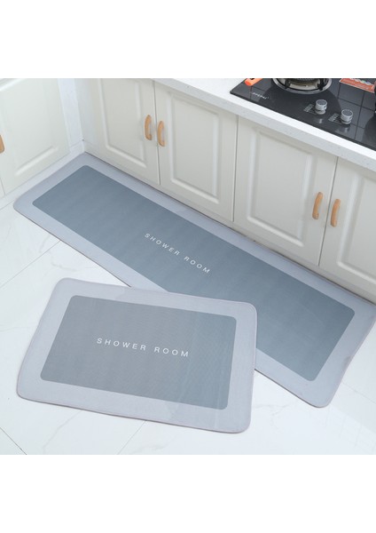 Gri Çift 60X90 cm Süper Emici Banyo Paspas Çabuk Kuruyan Banyo Halısı Kaymaz Giriş Paspas Nappa Deri Paspaslar Tuvalet Halı Ev Dekor (Yurt Dışından) indirimleri