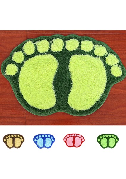 Kırmızı Ayak Baskı Banyo Paspasları Kaymaz Banyo Halı Paspas Tuvalet Banyo Halısı Banyo Pedi Halılar Mikrofiber Mini Paspaslar Banyo Aksesuarları (Yurt Dışından) indirimleri