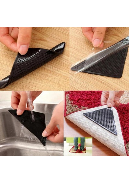 C 123X123MM 8 Adet/grup Kaymaz Halı Etiket Halı Tutucu Halı Pedi Yeniden Kullanılabilir Kauçuk Mat Kaymaz Yama Sabit Etiket Zemin Halı Mat Bant (Yurt Dışından) indirimleri