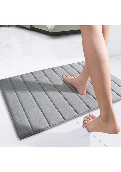Siyah-Haki 50X80 cm Banyo Paspas Duş Mat Bellek Köpük Ped Süper Emici Çabuk Kuruyan Banyo Halı Tuvalet Zemin Mat Kaymaz Ev Dekor (Yurt Dışından) fiyatları