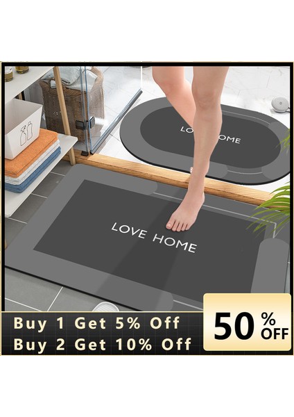 C-Sarı 400 mm x 600 mm Süper Emici Banyo Paspas Anında Kuruyan Mat Banyo Halısı Kaymaz Giriş Paspas Nappa Deri Zemin Mat Tuvalet Halı Ev Dekor (Yurt Dışından) fiyatları