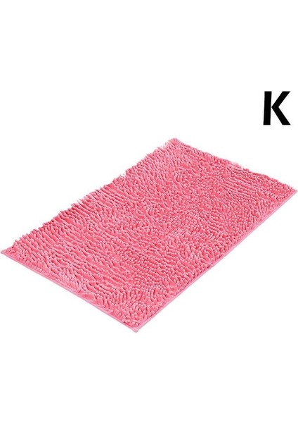 K 40 cm x 60 cm Şönil Emici Banyo Paspas Tuvalet Kabarık Mutfak Ayak Halı Pedleri Yatak Odası Halısı Yıkanabilir I6L2 (Yurt Dışından)