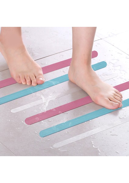 Yeşil 12 Adet 12 Adet Kaymaz Şeritler Duş Zemin Çıkartmaları Banyo Güvenlik Şeritleri Şeffaf Kaymaz Bant Küvetler Merdivenler (Yurt Dışından) indirimleri