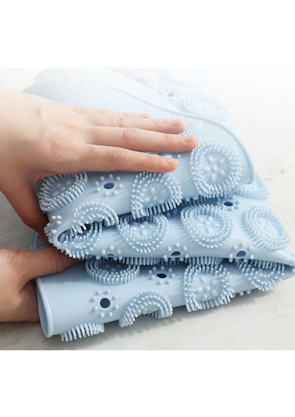 Yeşil 30X30CM 55CM Kaymaz Banyo Paspas Yuvarlak Duş Mat Silikon Ayak Masaj Matı Drenaj Delikli Vantuz Dayanıklı Banyo Aksesuarı (Yurt Dışından) indirimleri
