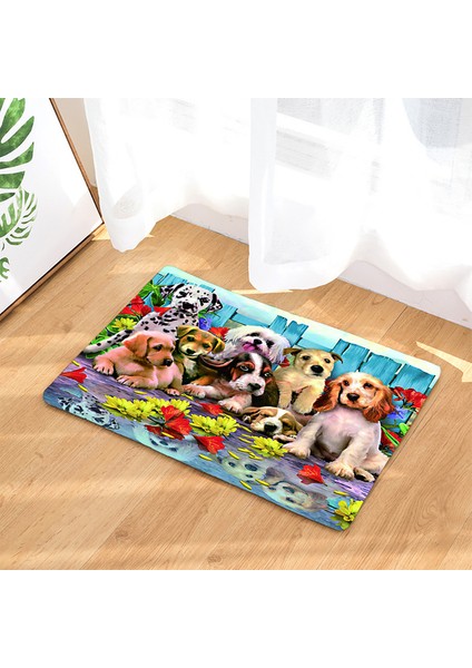 2690ZW 400 mm x 600 mm Kaymaz Mat 45X75 cm Banyo Paspaslar 3D Baskı Sevimli Baykuş Banyo Paspas Tuvalet Halı Pazen Halı Duş Odası Halı Paspas (Yurt Dışından)