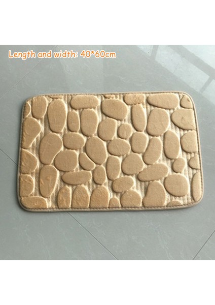 Bej 3 Ev Yavaş Ribaund U Şekilli Su Emici Paspaslar Banyo Tuvalet Paspasları Mutfak Paspasları Tuvalet Paspasları (Yurt Dışından)