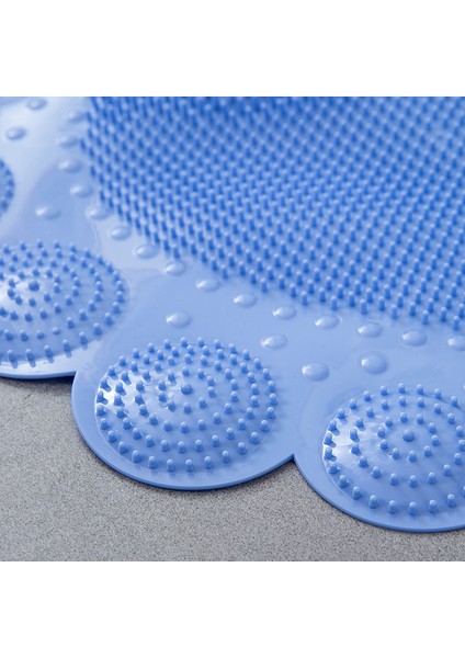 E 33X58CM Ayak Banyo Paspas Ayak Şekli Pvc Kaymaz Banyo Paspas Silikon Duş Banyo Paspas Ayak Fırçası Ölü Cilt Noktası Boncuk Pedi Banyo Aksesuarları (Yurt Dışından) fırsatları