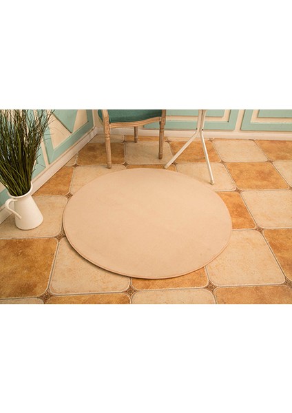 Renk 7 Çap Yaklaşık 80 cm 1 Adet Banyo Halısı Büyük Boy Yuvarlak Katı Mercan Polar Banyo Paspas Halısı 1 Adet Kaymaz Tuvalet Wc Mat Yumuşak Yatak Odası Halısı Tappeto Bagno (Yurt Dışından)