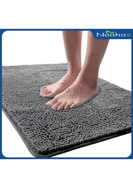 Teal Mavi 61X152 cm Noahas Kaymaz Banyo Halısı Shaggy Banyo Paspas Yıkanabilir Halılar Banyo Duş Için Yumuşak Peluş Şönil Emici Halılar Paspaslar (Yurt Dışından) fiyatları