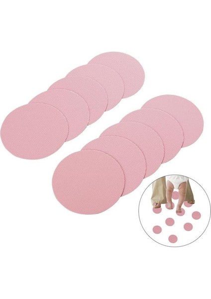 Pembe 10PCS Peva Kaymaz Diskler Büyük 4" Küvetler ve Duşlar Için Kaymaz Çıkartmalar (Beyaz) (Yurt Dışından)