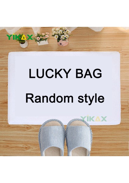 Rastgele Stil 80X120 cm (Pazen) Çabuk Kuruyan Dikdörtgen Emici Duş Mat Banyo Halısı Kaymaz Giriş Paspas Nappa Deri Zemin Morandi Banyo Paspas Ev Halı (Yurt Dışından)
