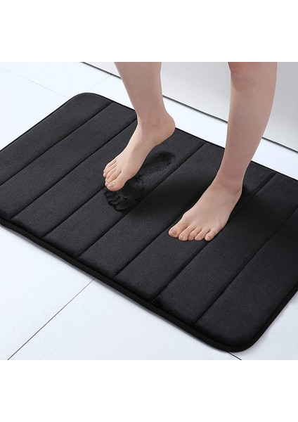 Gri 51X81 cm Kaymaz Banyo Paspas Halı Bellek Köpük Katı Duş Banyo Paspas Halı Ev Mutfak Pedi Tuvalet Banyo Kaymaz Zemin Ayak Paspasları (Yurt Dışından) modelleri