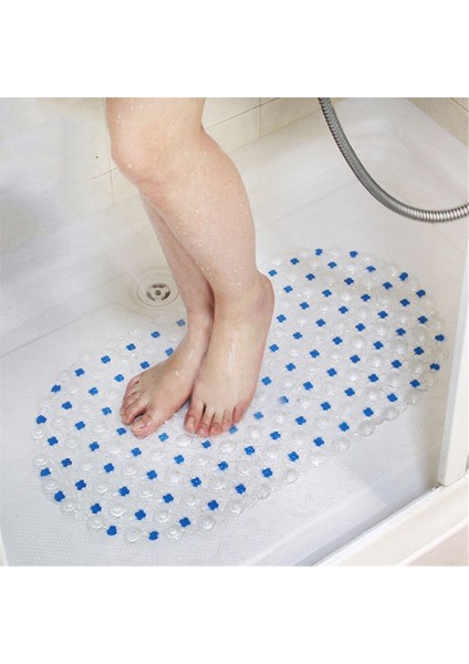 Mavi 1 1 Adet Pvc Kaymaz Banyo Paspasları Dikdörtgen Yumuşak Duş Banyo Masaj Matı Vantuz Kaymaz Küvet Halı Büyük Boy (Yurt Dışından) fırsatları